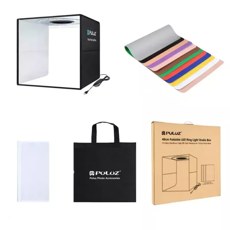 Fotografická lightbox Puluz PU5041B 6500K USB 11W 400x400x400mm