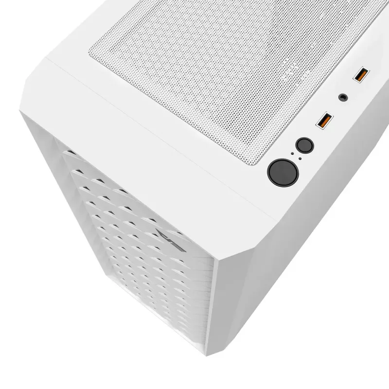 Počítačová skriňa Darkflash DK351, biela, so 4 RGB ventilátormi