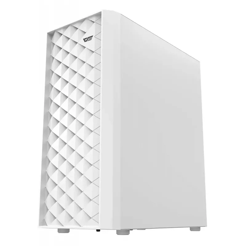 Počítačová skriňa Darkflash DK351, biela, so 4 RGB ventilátormi
