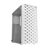 Počítačová skriňa Darkflash DK351, biela, so 4 RGB ventilátormi