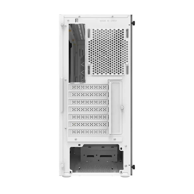 Počítačová skriňa Darkflash DK351, biela, so 4 RGB ventilátormi
