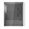 Počítačová skriňa Darkflash DK351, biela, so 4 RGB ventilátormi