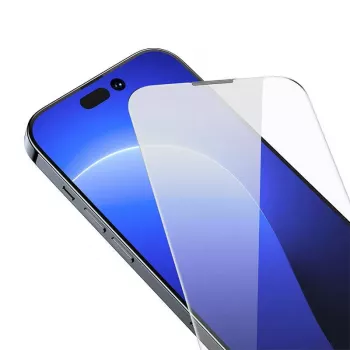 Tvrdené sklo ochranná fólia displeja Baseus Crystal pre iPhone 14 Pro 0,3 mm, prachotesná, 2 ks