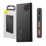 Baseus Powerbank Adaman Metal, lítium-iónová 10000mAh, 2xUSB, USB-C, Lightning, MicroUSB 22,5W (čierna)