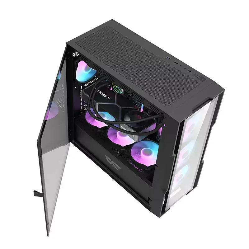 Počítačová skriňa Darkflash DK431 Glass, ATX, čierna