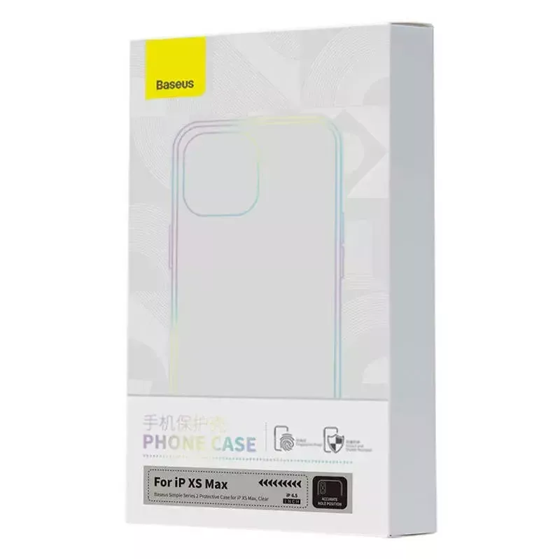 Priehľadné, tenké, ľahké puzdro Baseus pre iPhone XS Max — číre ochranné puzdro