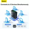 Baseus BA07 Mini Bluetooth adaptér pre PC, USB 5.3 bezdrôtový Bluetooth dongle prijímač - čierny