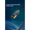 Ethernet patch kábel Vention Cat.8 S/FTP 1 m čierny RJ-45 pozlátený