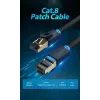Ethernet patch kábel Vention Cat.8 S/FTP 1 m čierny RJ-45 pozlátený
