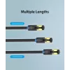 Sieťový kábel Vention Cat.8 S/FTP RJ-45 na RJ-45 3 m, 40GbE, 2000 MHz, čierny