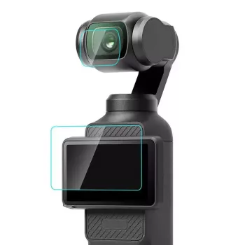 Tvrdené ochranné sklo na objektív a displej Puluz pre DJI OSMO Pocket 3 PU950T