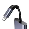2-in-1 audio adaptér Joyroom SY-L01 Lightning na 3,5 mm + Lightning, čierny