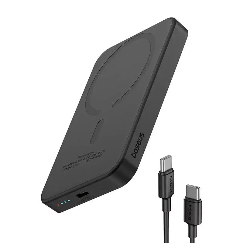 Magnetická mini powerbank Baseus 5000mAh 20W (čierna)