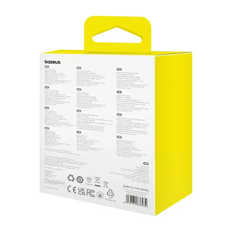 Magnetická mini powerbank Baseus 5000mAh 20W (čierna)