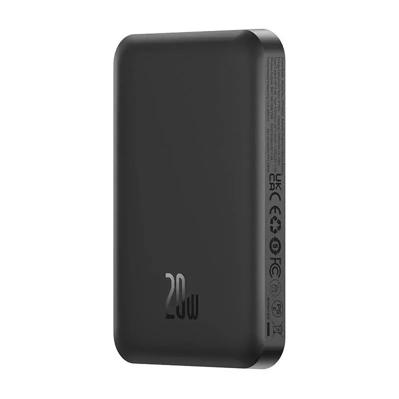 Magnetická mini powerbank Baseus 5000mAh 20W (čierna)