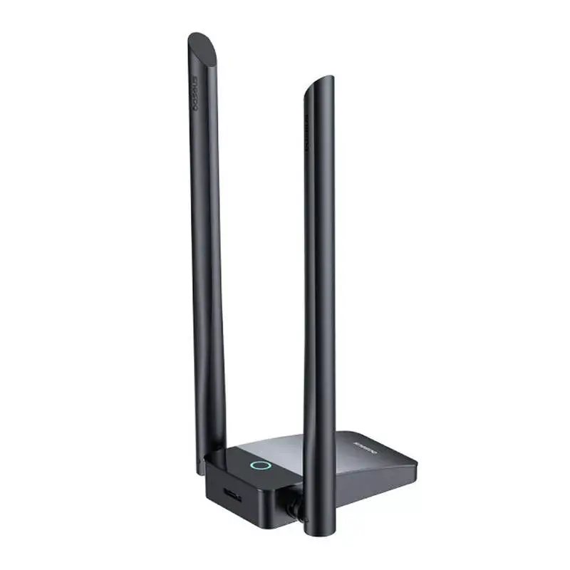 WLAN adaptér Baseus FastJoy 1800 MBit/s čierny – dvojpásmový USB sieťový adaptér
