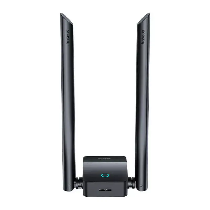 WLAN adaptér Baseus FastJoy 1800 MBit/s čierny – dvojpásmový USB sieťový adaptér
