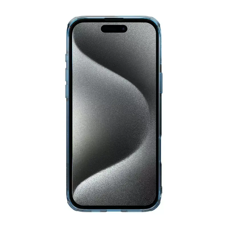 TPU puzdro Nillkin Nature pre iPhone 16 Plus — magnetické, modré, tenké ochranné puzdro