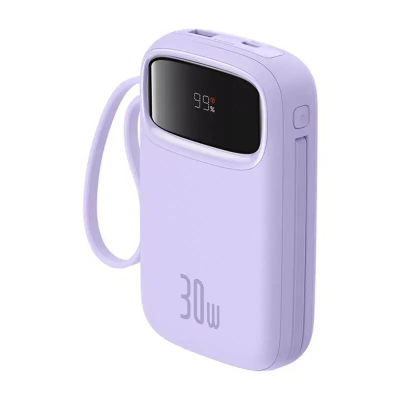 Prenosná nabíjačka Baseus QPow 2 10000mAh 30W 2xUSB-C powerbanka (fialová)