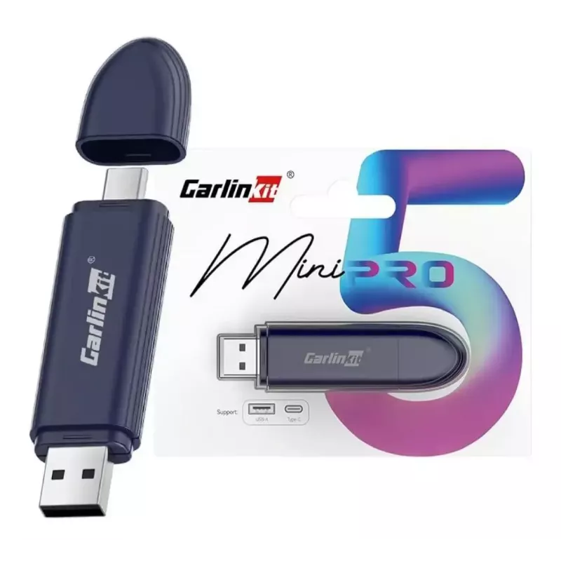 Carlinkit auto mediálny prijímač MINI PRO — čierny, 81,3×21×10,5 mm