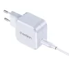 CHOETECH PD8007 GaN USB-C nabíjačka 45 W, PD3.0, QC3.0, PPS, EU, biela