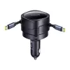Auto nabíjačka Baseus Enjoyment Max 60W s integrovanými USB-C káblami, výstup 60W