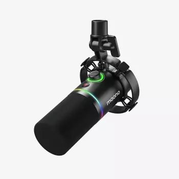 Podcastový mikrofón MAONO PD200X čierny — káblový XLR/USB-C, citlivosť -52 dB, 40–16000 Hz