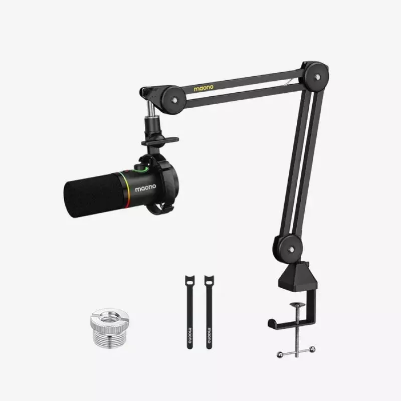MAONO PD200X dynamický mikrofón, RGB osvetlenie, kovový, čierny