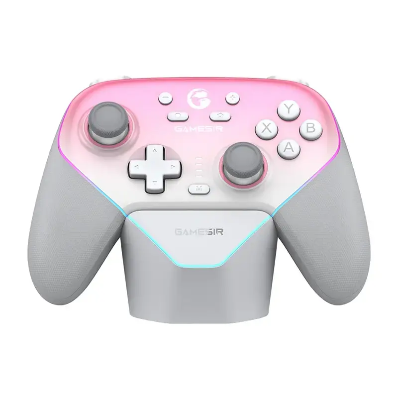 Bezdrôtový ovládač GameSir SuperNova T4n Pro ružový — Bluetooth, ergonomický dizajn pre ručné držanie