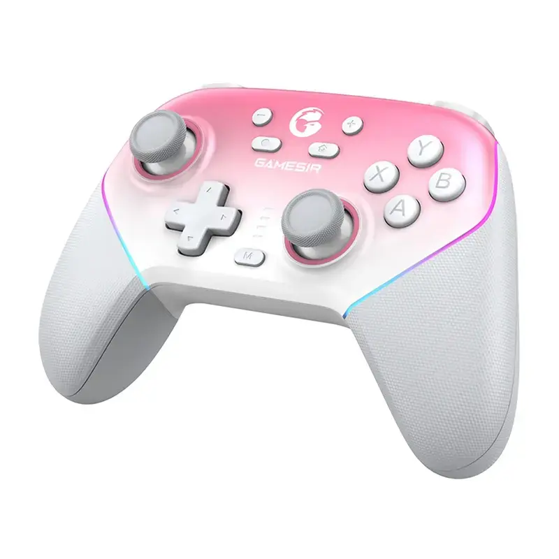 Bezdrôtový ovládač GameSir SuperNova T4n Pro ružový — Bluetooth, ergonomický dizajn pre ručné držanie