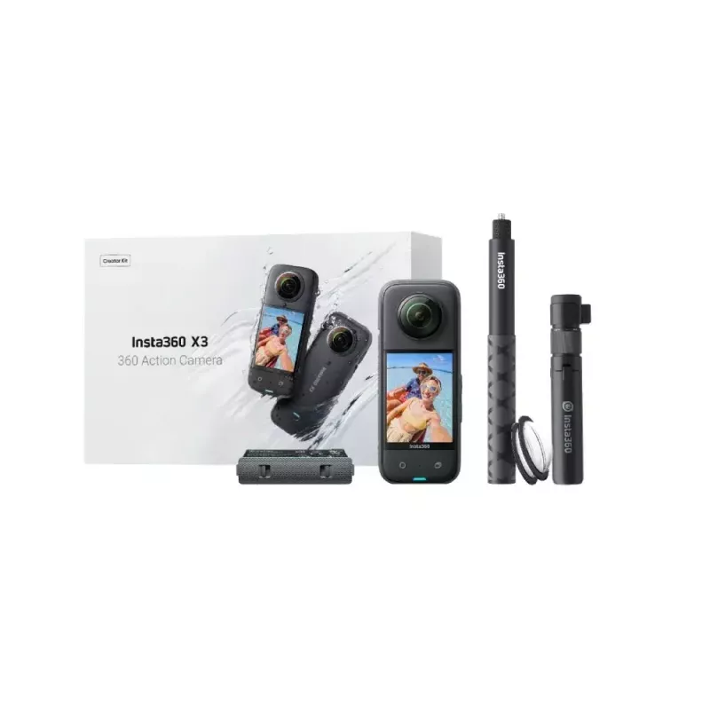 360 kamera Insta360 X3 vodotesná 5.7K - Insta360 X3 5.7K 360° vodotesná akčná kamera