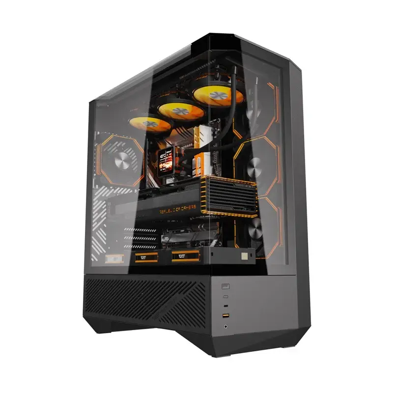 Počítačová skriňa Darkflash DY460 ATX čierna
