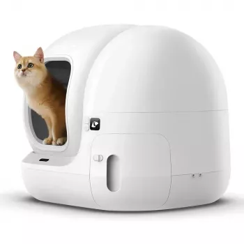 Samočistiaca toaleta pre mačky PETKIT PURA MAX 2 — biela, automatické čistenie
