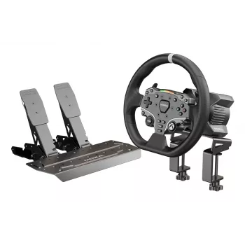 Moza Racing R3 Bundle pre XBOX & PC, volant + pedále, PC, Xbox One, Xbox Series S, Xbox Series X, tlačidlo Home, 360°, priamy pohon, nastaviteľný