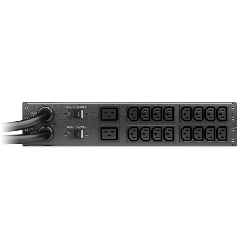APC NetShelter Rack automatický prepínač napájania, 2U, 32A, 230V, 2 IEC 309 IN, 16 C13, 2 C19 OUT, 50/60 Hz