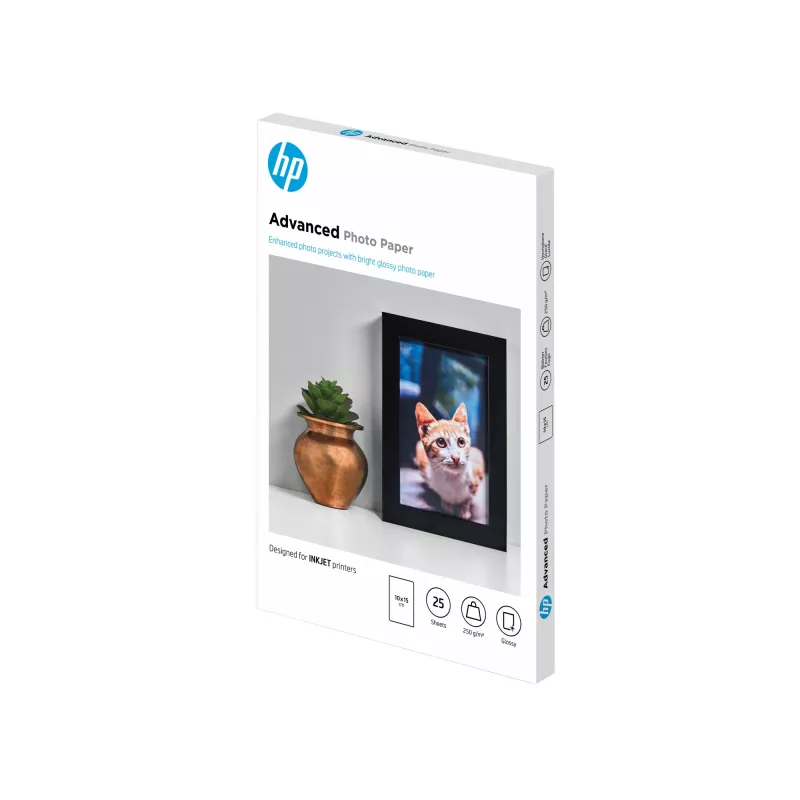 HP Advanced Photo Paper Glossy 250 g/m2 10 x 15 cm (101 x 152 mm) 25 listov