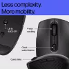 HP 695 nabíjateľná bezdrôtová myš, obojručná, Bluetooth, 4000 DPI, čierna