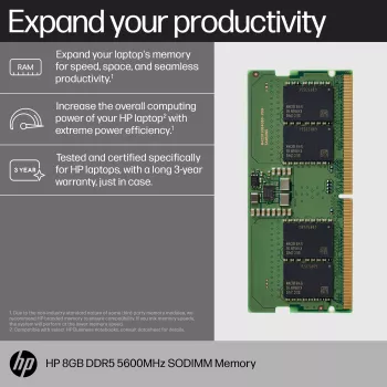 Pamäťový modul HP 83P90AA DDR5 8 GB 5600 MHz