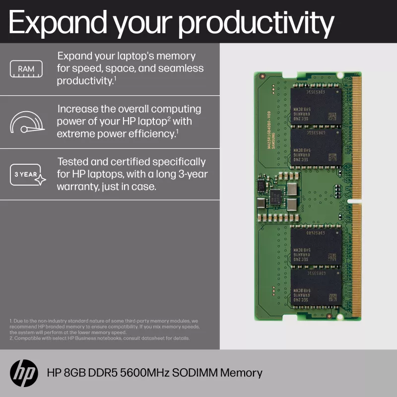 Pamäťový modul HP 83P90AA DDR5 8 GB 5600 MHz