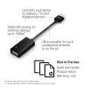 HP HDMI na VGA adaptér, 0,045 m, HDMI, VGA (D-Sub), konektor samec, konektor samica, čierny