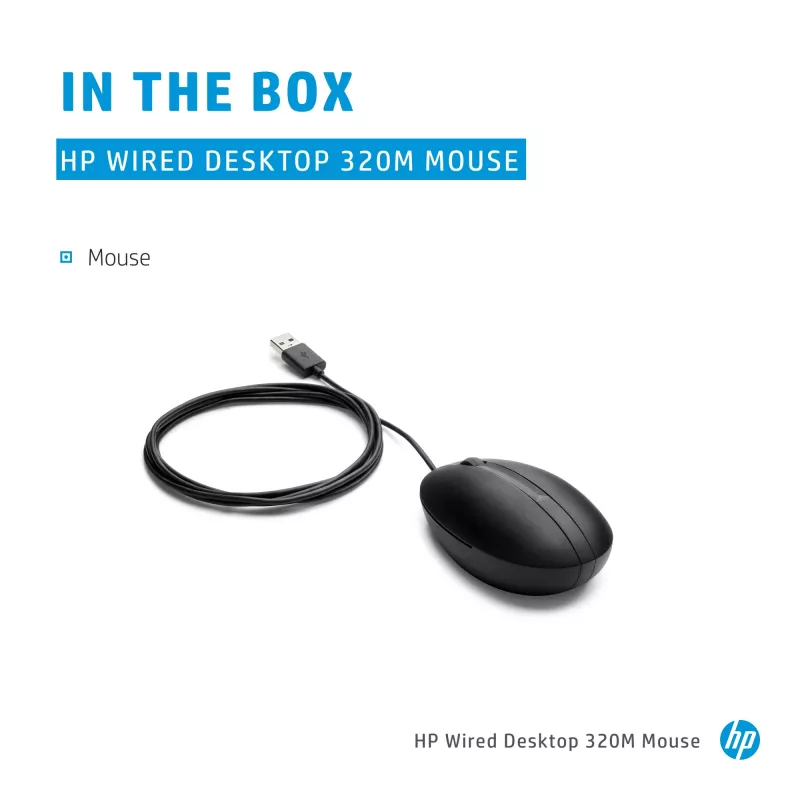 Myš HP 9VA80AA čierna USB