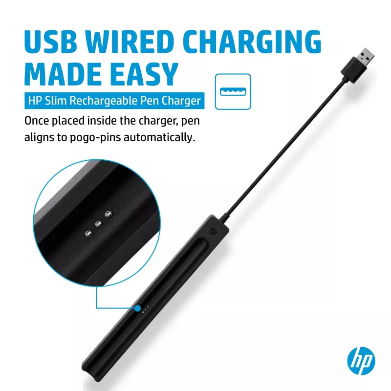 Nabíjačka HP pre nabíjateľné pero Slim Pen (4X491AA), USB-A