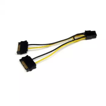StarTech.com 6 palcov SATA napájací na 6 Pin PCI Express grafická karta napájací kábel adaptér