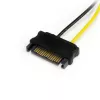 StarTech.com 6 palcov SATA napájací na 6 Pin PCI Express grafická karta napájací kábel adaptér