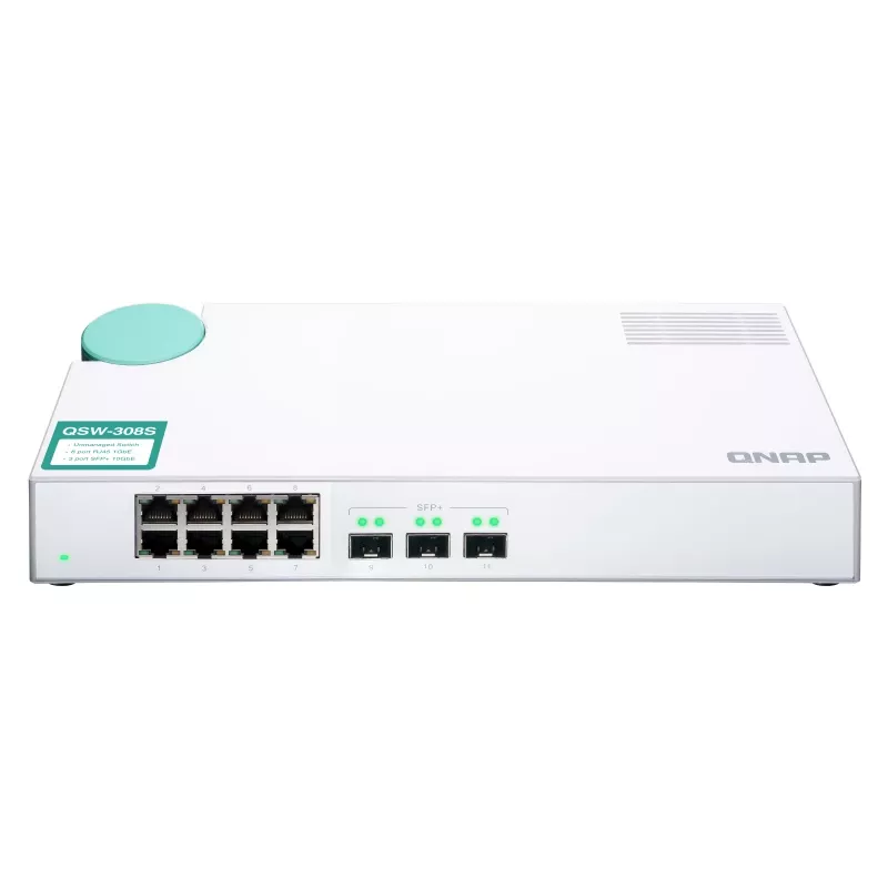 QNAP QSW-308S sieťový switch unmanaged Gigabit Ethernet (10/100/1000) biela