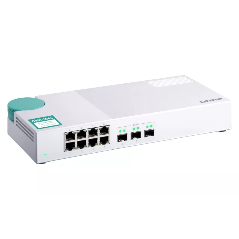 QNAP QSW-308S sieťový switch unmanaged Gigabit Ethernet (10/100/1000) biela