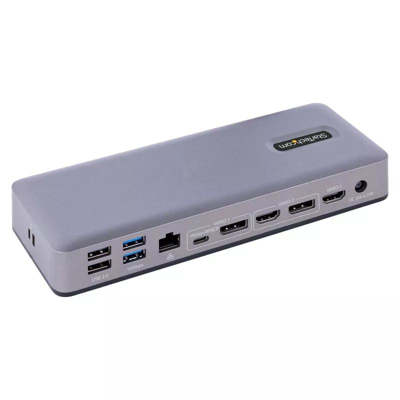 StarTech.com DK31C3MNCRUE dokovacia stanica/replikátor portov pre notebook káblový USB 3.2 Gen 2 (3.1 Gen 2) Type-C