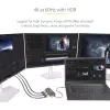 StarTech.com 3-port USB-C MST hub – USB Type-C na 3x HDMI multi-monitor adaptér pre notebook – triple HDMI až do 4K 60Hz s DP 1.4 Alt Mode & DSC – HDR – 30 cm kábel – len Windows