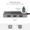 StarTech.com 3-port USB-C MST hub – USB Type-C na 3x HDMI multi-monitor adaptér pre notebook – triple HDMI až do 4K 60Hz s DP 1.4 Alt Mode & DSC – HDR – 30 cm kábel – len Windows