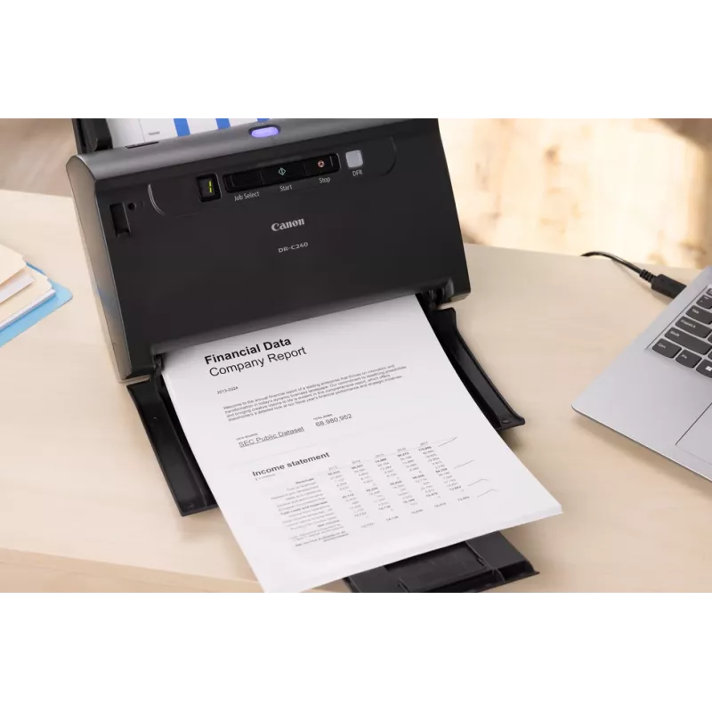Canon imageFORMULA DR-C240 duplexný stolný skener dokumentov, 216 x 3000 mm, 600 x 600 DPI, 24 bit, 24 bit, 45 ppm, 30 ppm